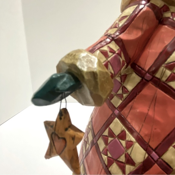 Jim Shore Dashing Through the Snow Santa Quilt Robe Winter Scene Christmas Tree - Picture 6 of 15